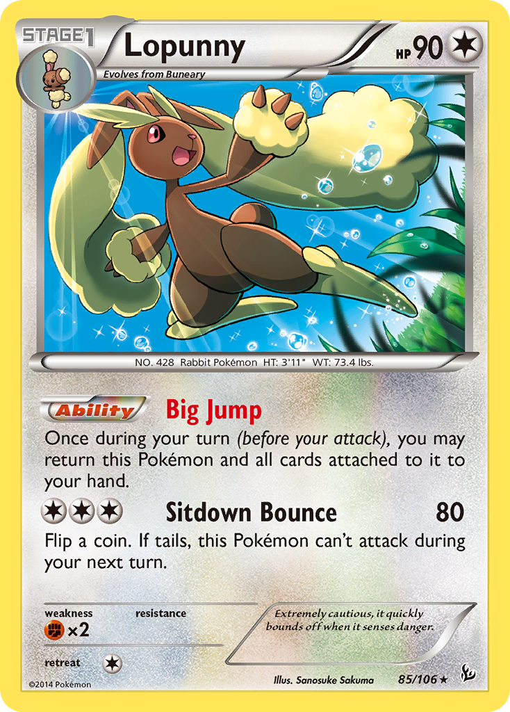 Lopunny (85/106) [XY: Flashfire] | Jack's On Queen