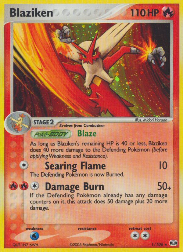 Blaziken (1/106) (Theme Deck Exclusive) [EX: Emerald] | Jack's On Queen