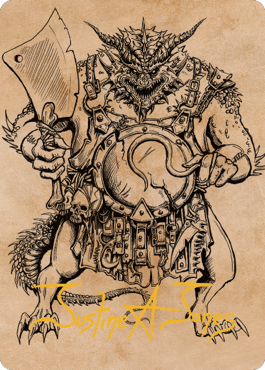 Thrakkus the Butcher Art Card (Gold-Stamped Signature) [Commander Legends: Battle for Baldur's Gate Art Series] | Jack's On Queen