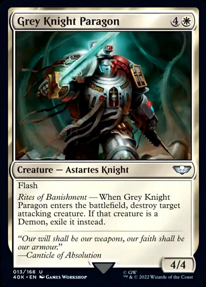 Grey Knight Paragon (Surge Foil) [Universes Beyond: Warhammer 40,000] | Jack's On Queen