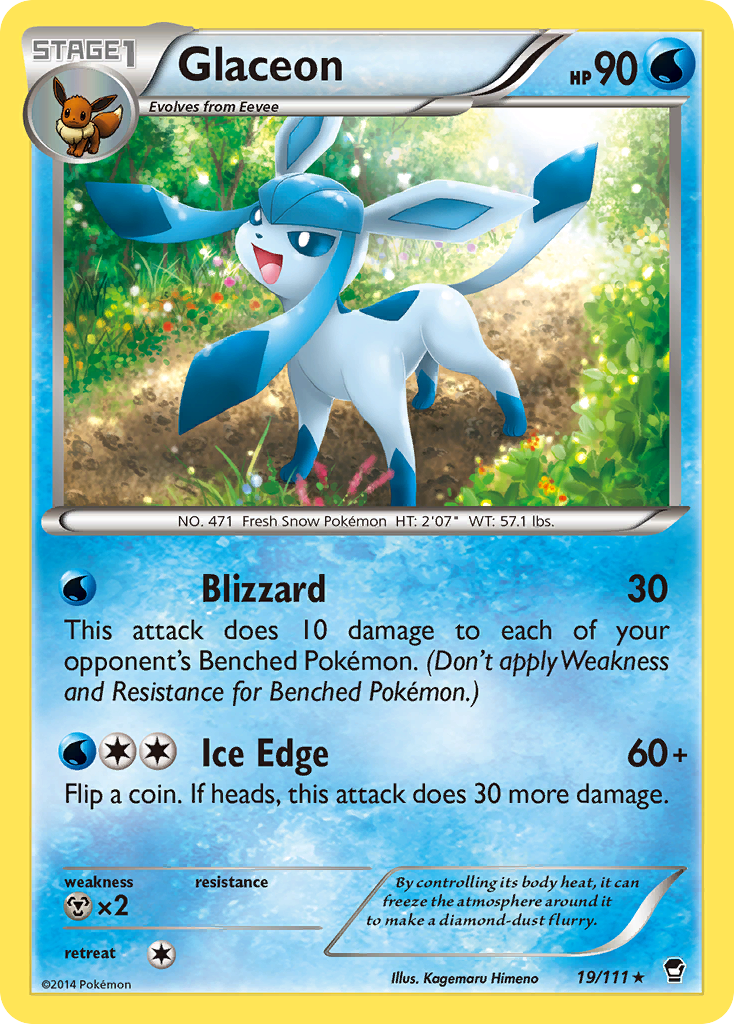 Glaceon (19/111) [XY: Furious Fists] | Jack's On Queen