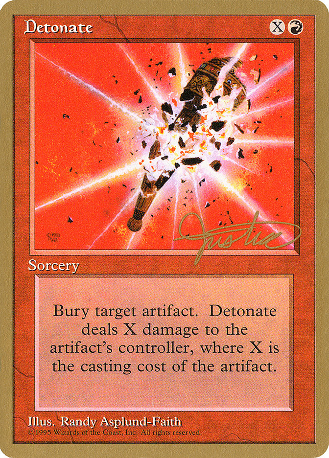 Detonate (Mark Justice) [Pro Tour Collector Set] | Jack's On Queen