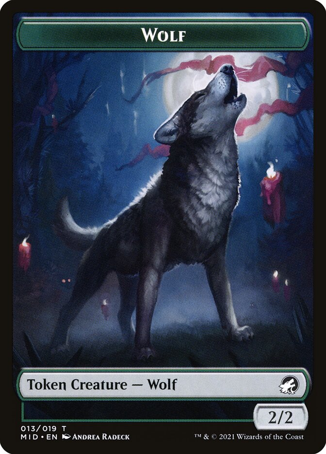 Wolf (013) // Clue (016) Double-sided Token [Challenger Decks 2022 Tokens] | Jack's On Queen