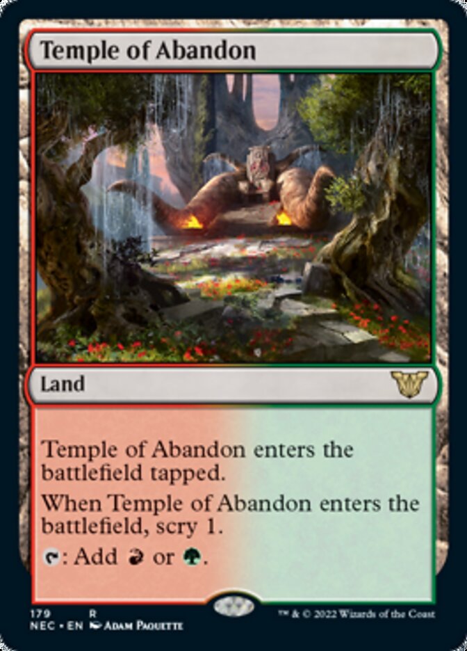 Temple of Abandon [Kamigawa: Neon Dynasty Commander] | Jack's On Queen