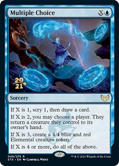 Multiple Choice [Strixhaven: School of Mages Prerelease Promos] | Jack's On Queen