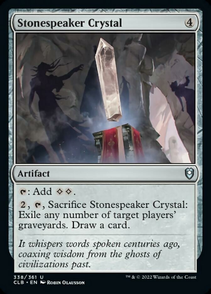 Stonespeaker Crystal [Commander Legends: Battle for Baldur's Gate] | Jack's On Queen