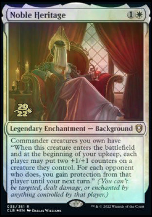 Noble Heritage [Commander Legends: Battle for Baldur's Gate Prerelease Promos] | Jack's On Queen