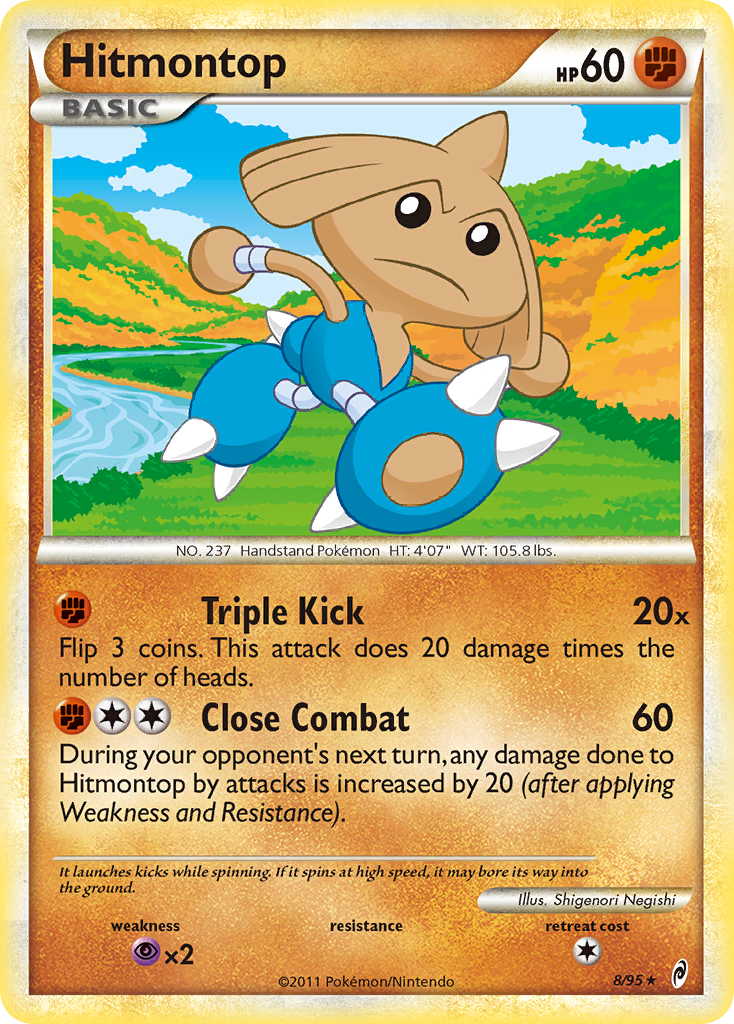 Hitmontop (8/95) [HeartGold & SoulSilver: Call of Legends] | Jack's On Queen