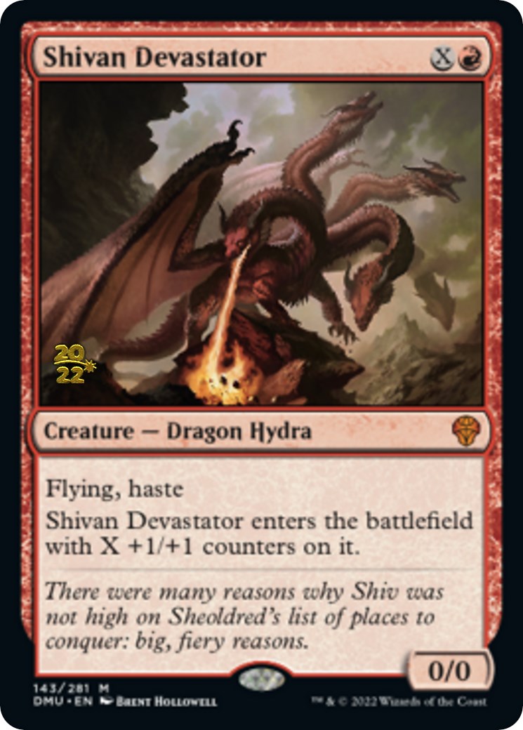 Shivan Devastator [Dominaria United Prerelease Promos] | Jack's On Queen