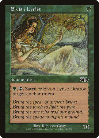 Elvish Lyrist [Urza's Saga] | Jack's On Queen