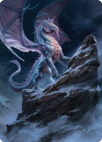 Ancient Silver Dragon Art Card (06) [Commander Legends: Battle for Baldur's Gate Art Series] | Jack's On Queen