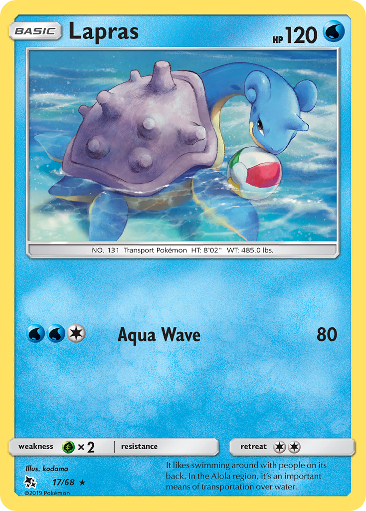 Lapras (17/68) [Sun & Moon: Hidden Fates] | Jack's On Queen