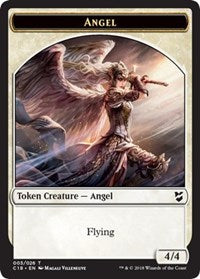 Angel // Soldier Double-sided Token [Commander 2018 Tokens] | Jack's On Queen