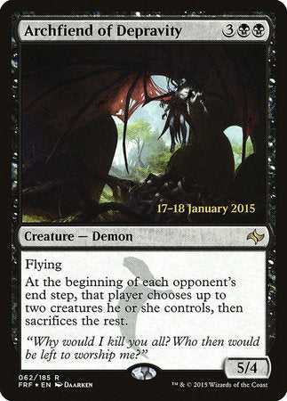 Archfiend of Depravity [Fate Reforged Promos] | Jack's On Queen