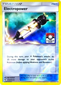 Electropower (172/214) (League Promo) [Sun & Moon: Lost Thunder] | Jack's On Queen