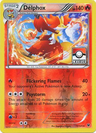 Delphox (13/124) (League Promo) [XY: Fates Collide] | Jack's On Queen