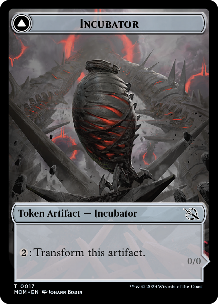 Incubator // Phyrexian (17) Double-Sided Token [March of the Machine Tokens] | Jack's On Queen
