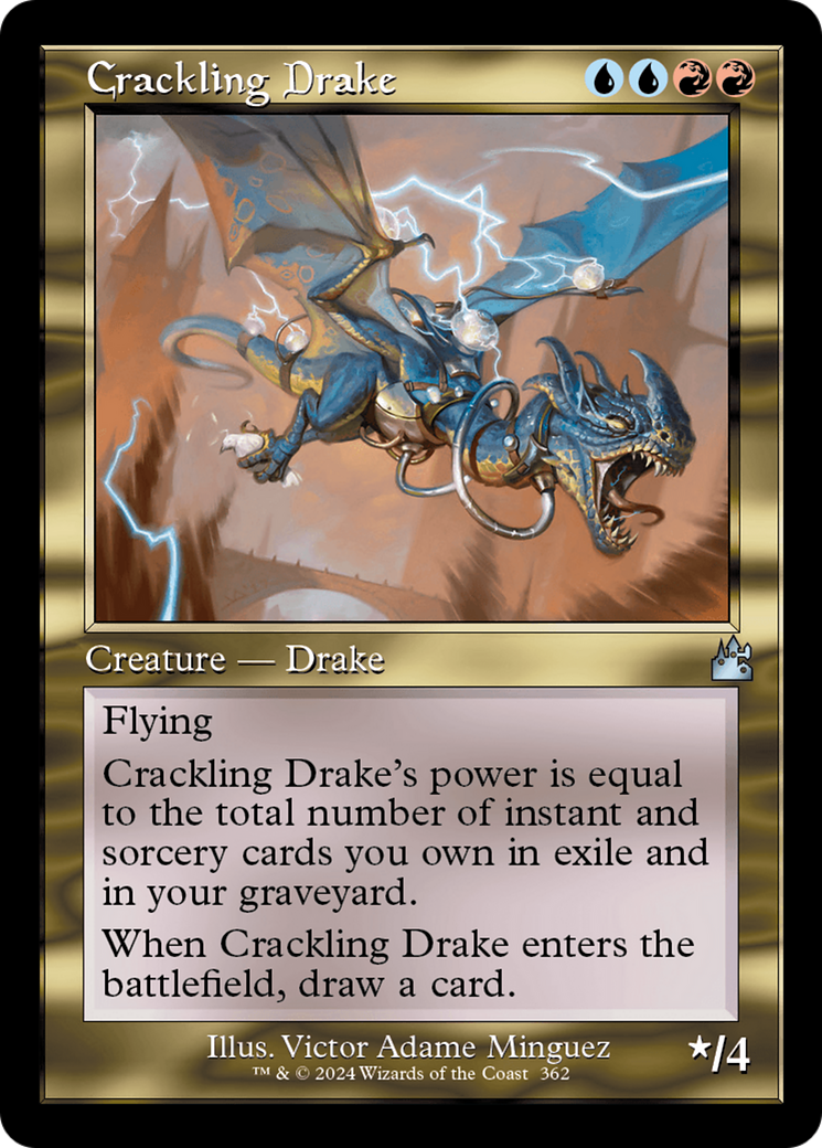 Crackling Drake (Retro Frame) [Ravnica Remastered] | Jack's On Queen