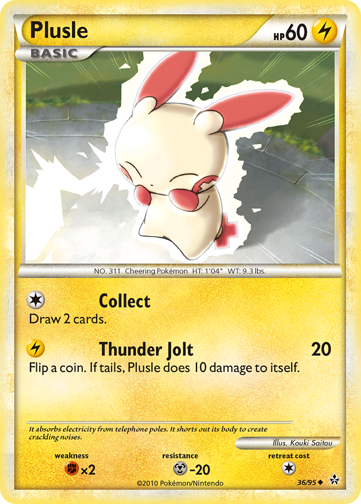 Plusle (36/95) [HeartGold & SoulSilver: Unleashed] | Jack's On Queen