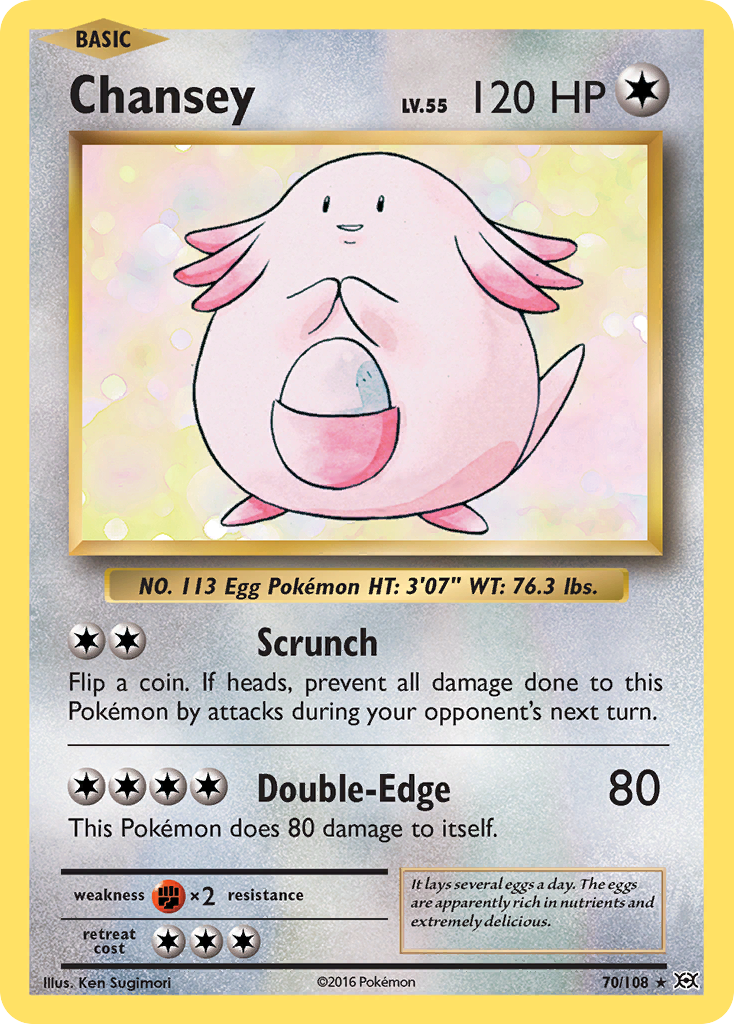 Chansey (70/108) [XY: Evolutions] | Jack's On Queen