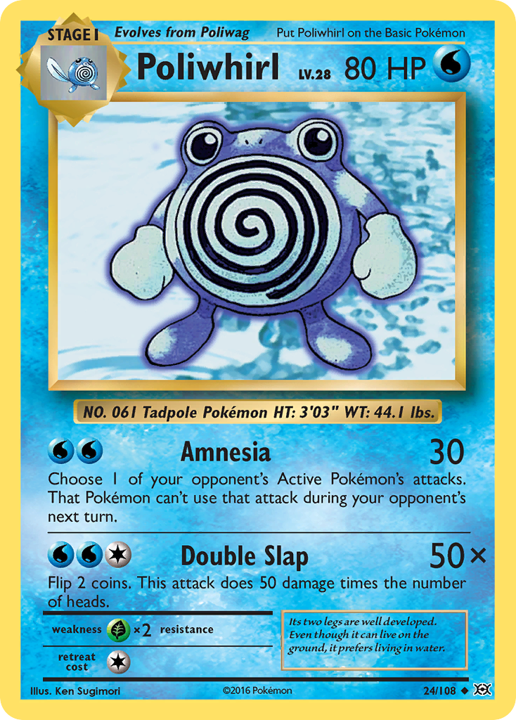 Poliwhirl (24/108) [XY: Evolutions] | Jack's On Queen