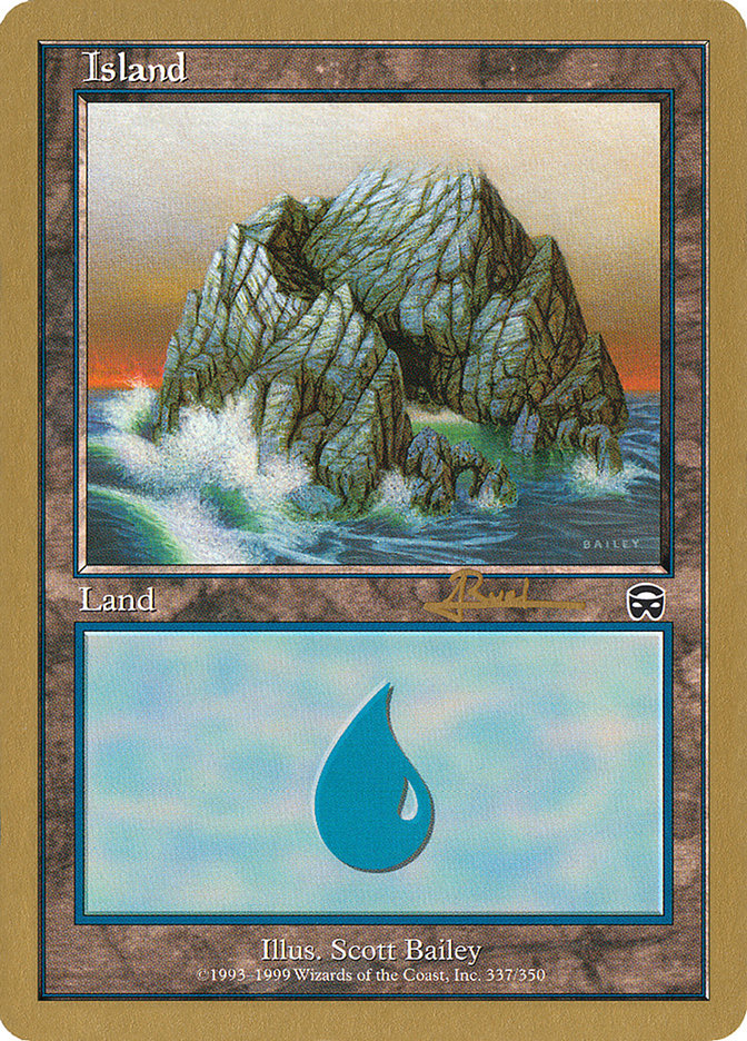 Island (ar337) (Antoine Ruel) [World Championship Decks 2001] | Jack's On Queen