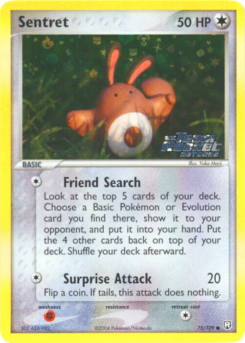 Sentret (75/109) (Stamped) [EX: Team Rocket Returns] | Jack's On Queen