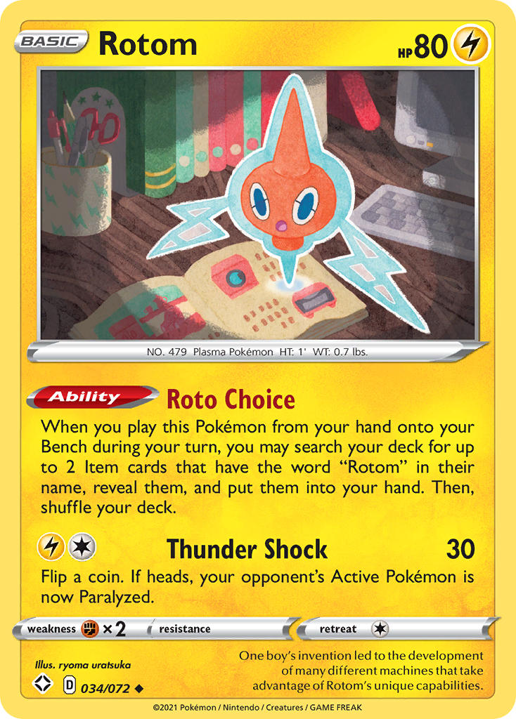 Rotom (034/072) [Sword & Shield: Shining Fates] | Jack's On Queen