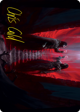 Vampires' Vengeance Art Card (Gold-Stamped Signature) [Innistrad: Crimson Vow Art Series] | Jack's On Queen