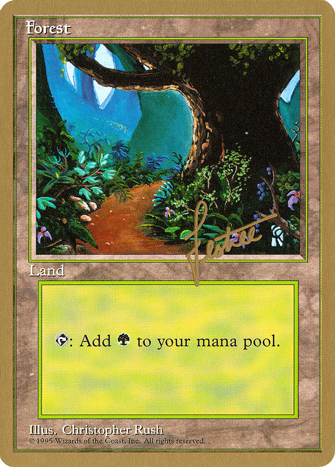 Forest (bl376) (Bertrand Lestree) [Pro Tour Collector Set] | Jack's On Queen