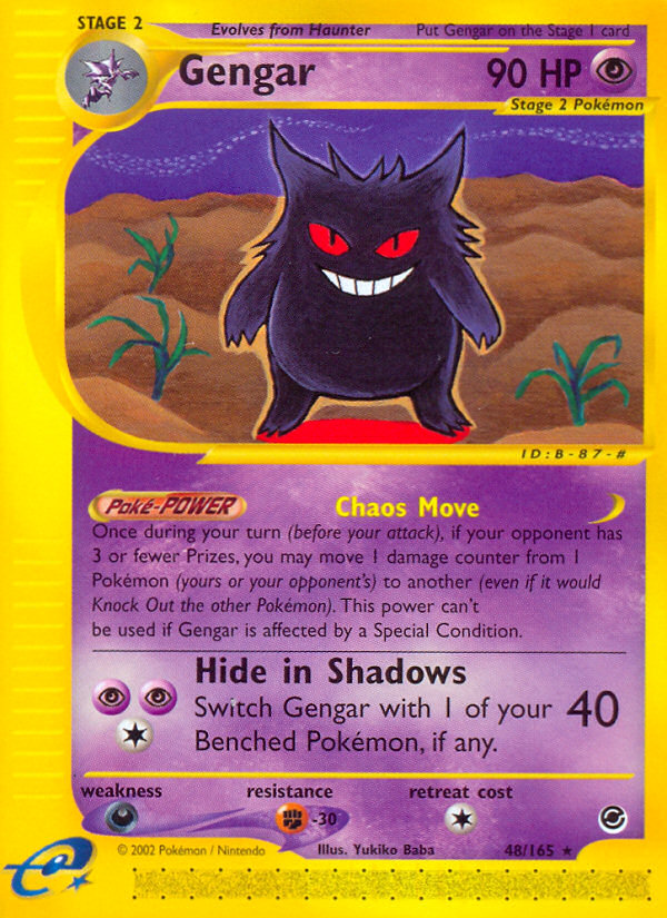 Gengar (48/165) [Expedition: Base Set] | Jack's On Queen