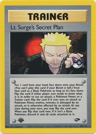 Lt. Surge's Secret Plan (107/132) [Gym Challenge 1st Edition] | Jack's On Queen