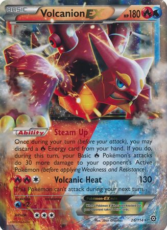 Volcanion EX (26/114) (Jumbo Card) [XY: Steam Siege] | Jack's On Queen