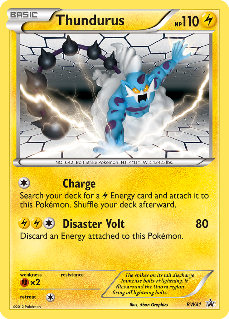 Thundurus (BW41) [Black & White: Black Star Promos] | Jack's On Queen