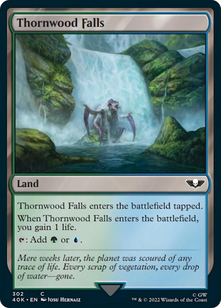 Thornwood Falls (Surge Foil) [Universes Beyond: Warhammer 40,000] | Jack's On Queen