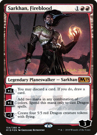 Sarkhan, Fireblood [Core Set 2019 Promos] | Jack's On Queen