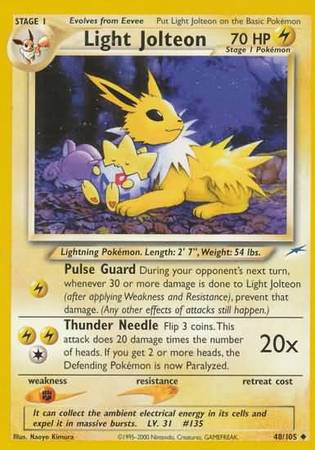 Light Jolteon (48/105) [Neo Destiny Unlimited] | Jack's On Queen