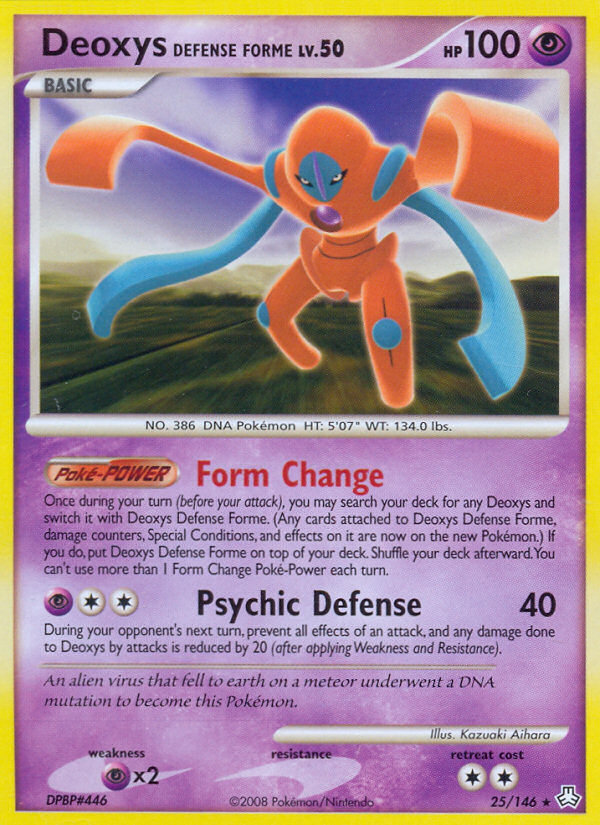 Deoxys Defense Forme (25/146) [Diamond & Pearl: Legends Awakened] | Jack's On Queen