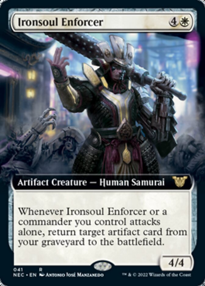 Ironsoul Enforcer (Extended) [Kamigawa: Neon Dynasty Commander] | Jack's On Queen