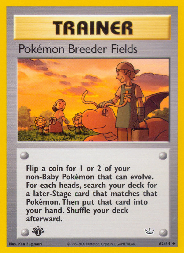 Pokemon Breeder Fields (62/64) [Neo Revelation 1st Edition] | Jack's On Queen