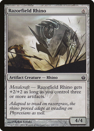 Razorfield Rhino [Mirrodin Besieged] | Jack's On Queen