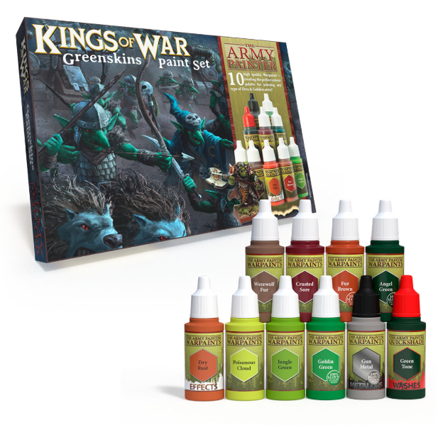 Kings of War: Greenskins Paint Set | Jack's On Queen