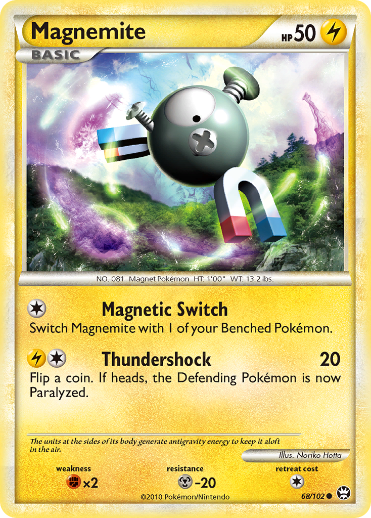 Magnemite (68/102) [HeartGold & SoulSilver: Triumphant] | Jack's On Queen