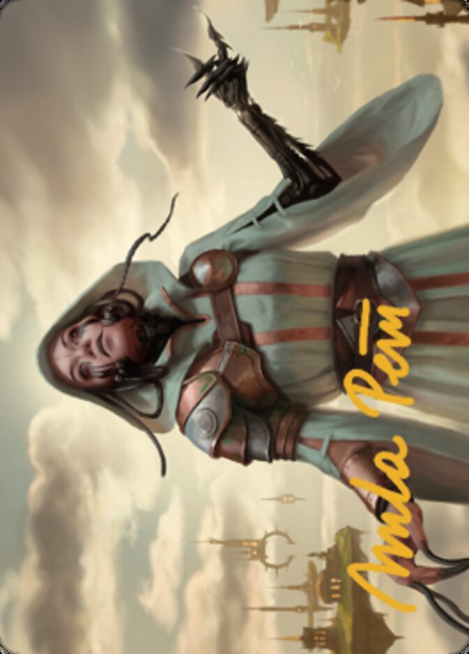 Phyrexian Missionary Art Card (Gold-Stamped Signature) [Dominaria United Art Series] | Jack's On Queen