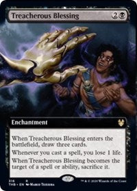 Treacherous Blessing (Extended Art) [Theros Beyond Death] | Jack's On Queen