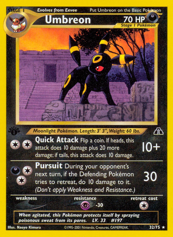 Umbreon (32/75) [Neo Discovery 1st Edition] | Jack's On Queen