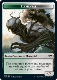 Elemental // Treasure Double-sided Token [Double Masters Tokens] | Jack's On Queen