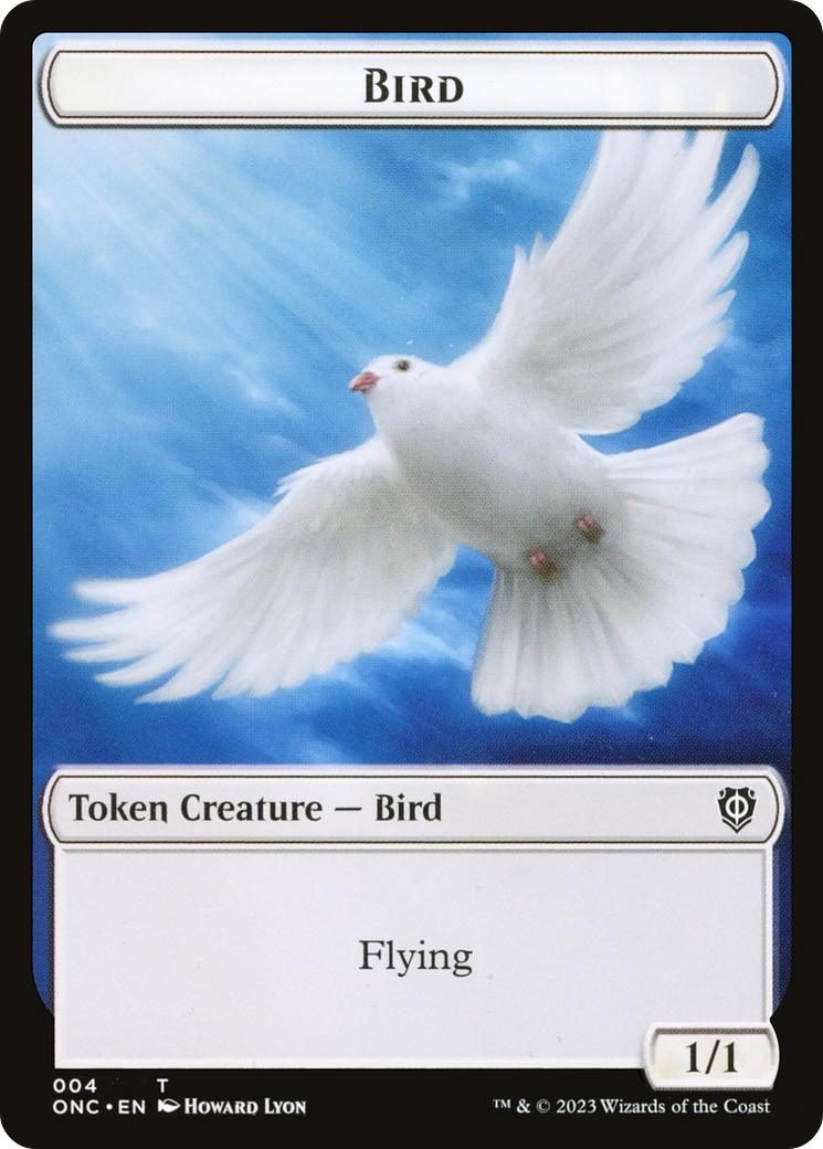 Bird // Cat Double-Sided Token [Phyrexia: All Will Be One Commander Tokens] | Jack's On Queen