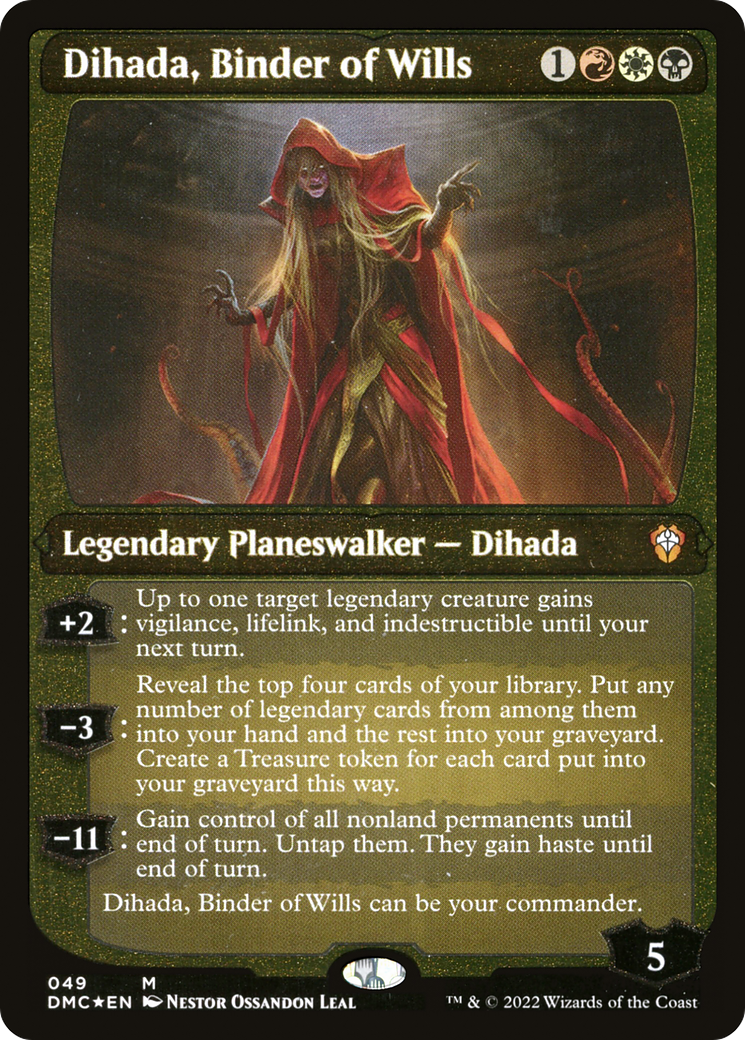 Dihada, Binder of Wills (Showcase Display Commander) [Dominaria United Commander] | Jack's On Queen