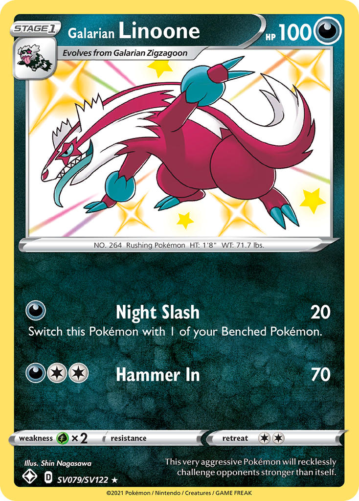 Galarian Linoone (SV079/SV122) [Sword & Shield: Shining Fates] | Jack's On Queen